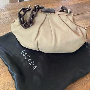 Escada suede handbag
